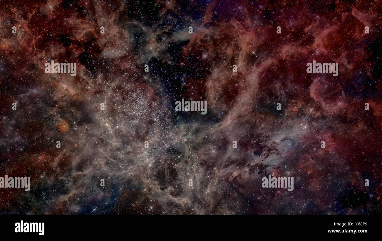 Universum voller Sterne, Nebel und Galaxie. Elemente des Bildes von der NASA eingerichtet. Stockfoto