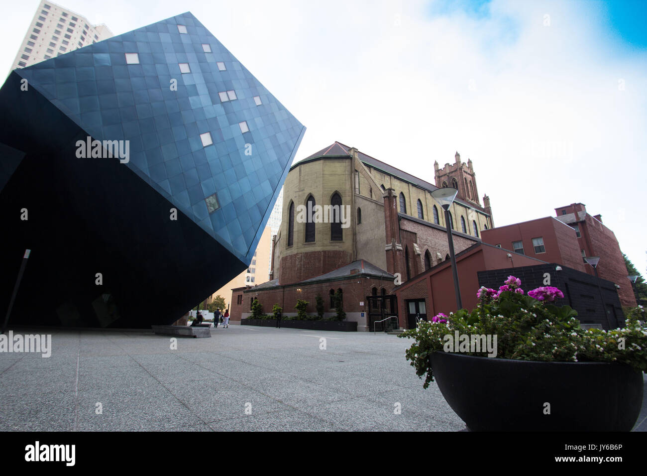 Black Cube Stockfoto