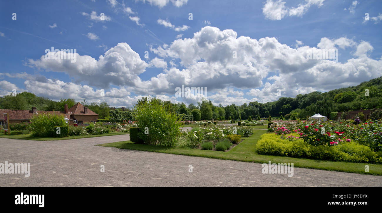 Valloires Abbey Gardens Stockfoto