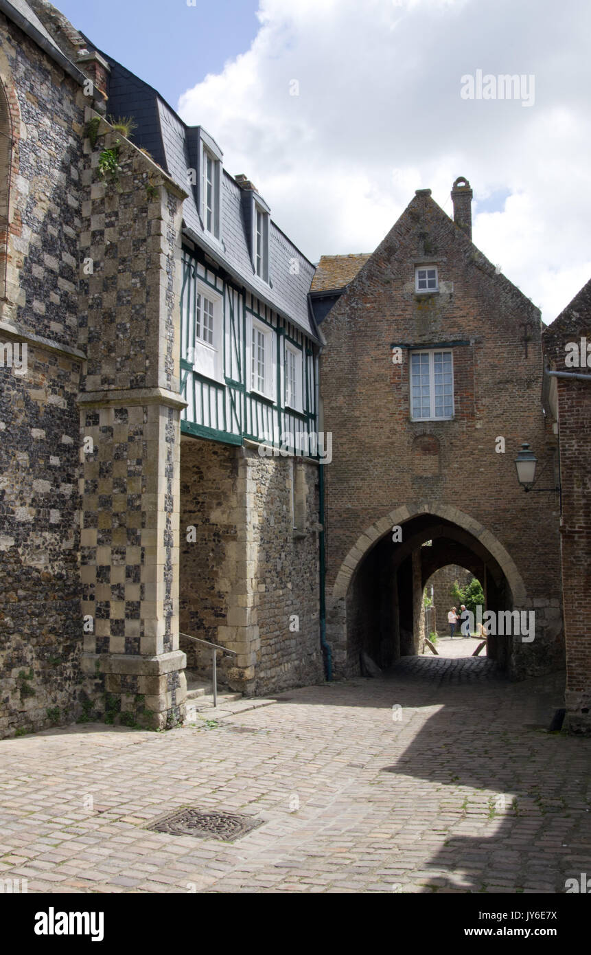 Porte de Nevers St Valery Stockfoto