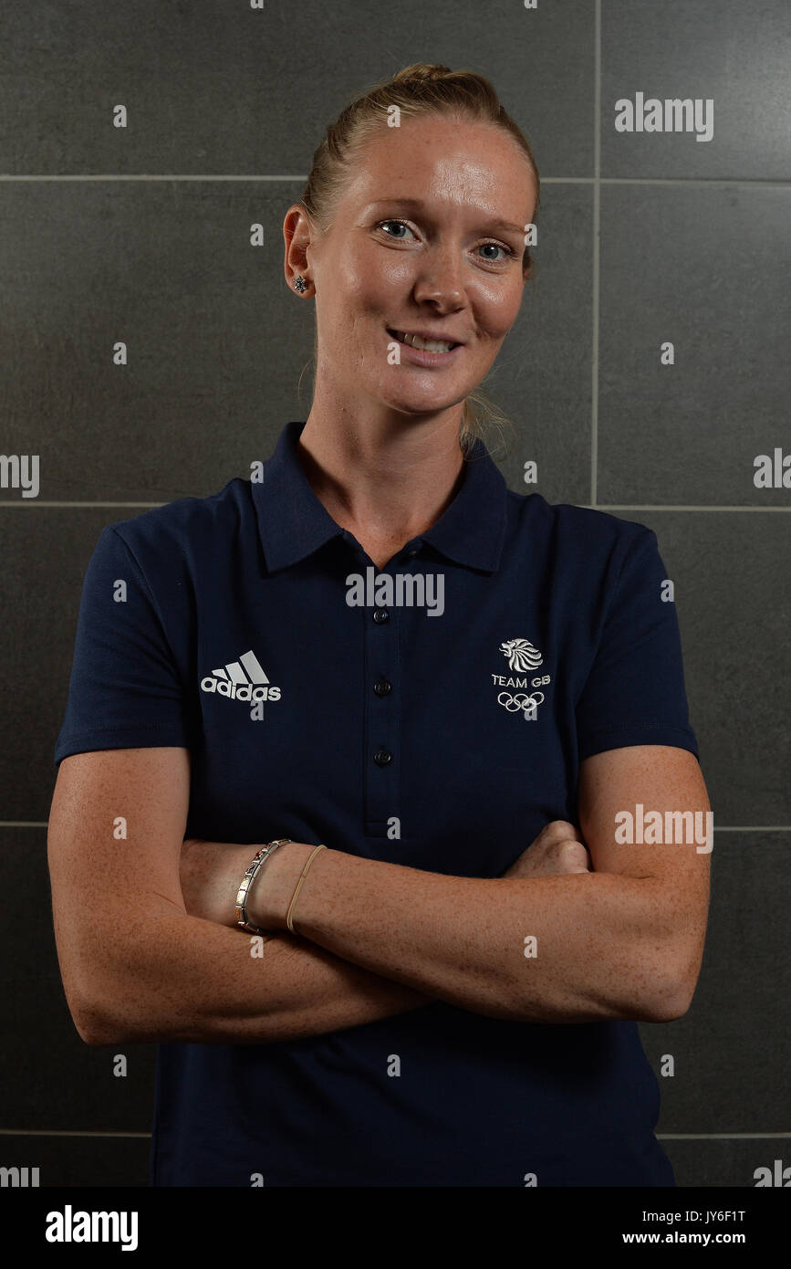 Amanda Lightfoot während der Olympischen Winterspiele 2018 PyeongChang Fotoshooting an der Heriot Watt University, Oriam. PRESS ASSOCIATION Foto. Bild Datum: Freitag, August 18, 2017. Foto: Mark Runnacles/PA-Kabel Stockfoto