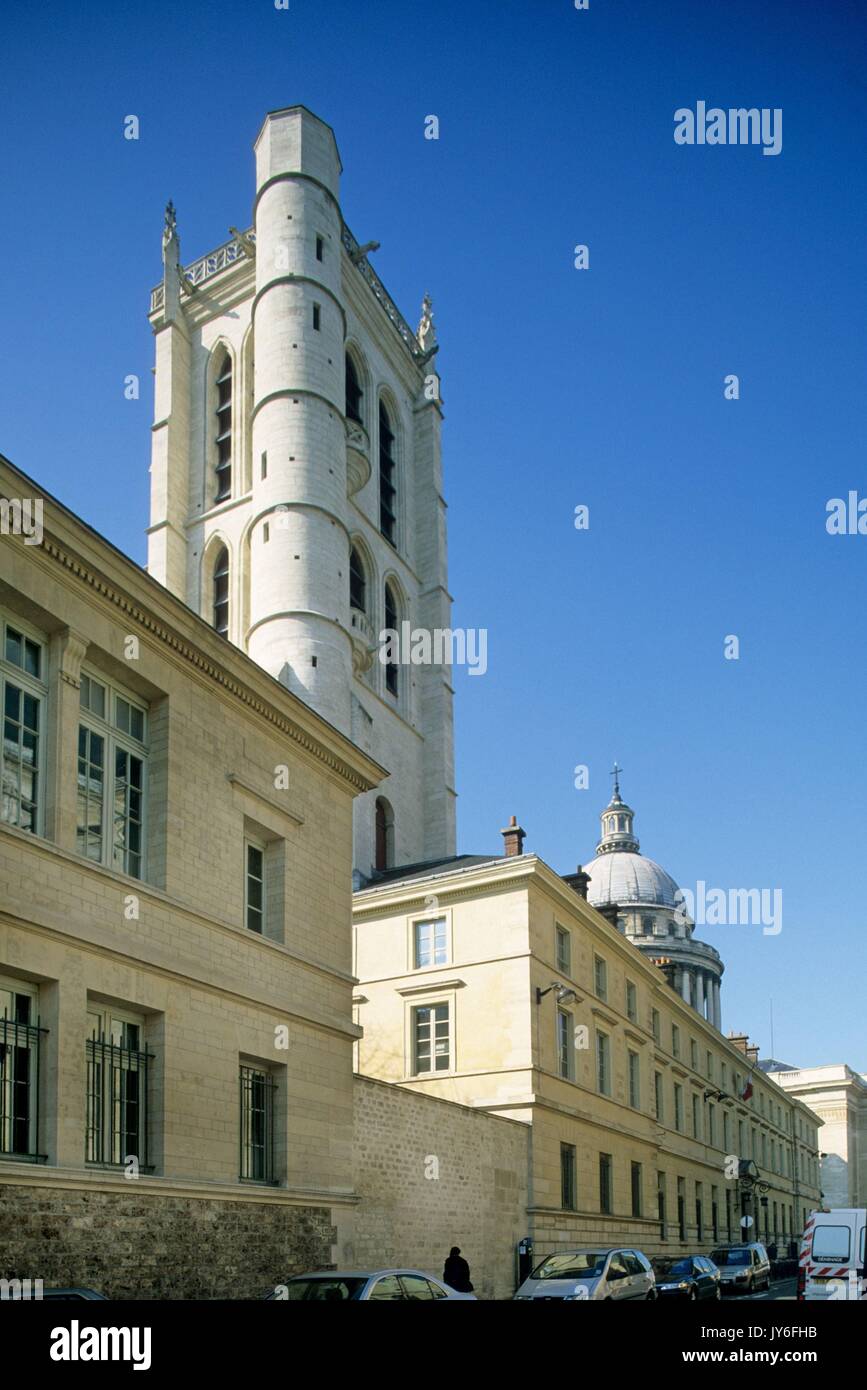 Lycée Henri IV et la Tour Clovis, Paris, 5e arrondissement Foto Gilles Targat Stockfoto
