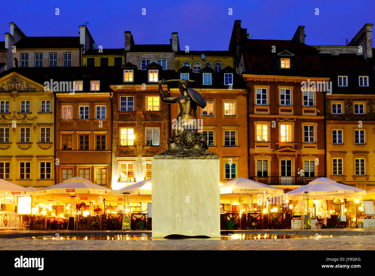 Old Town Market Place, Warschau, Polen Stockfoto
