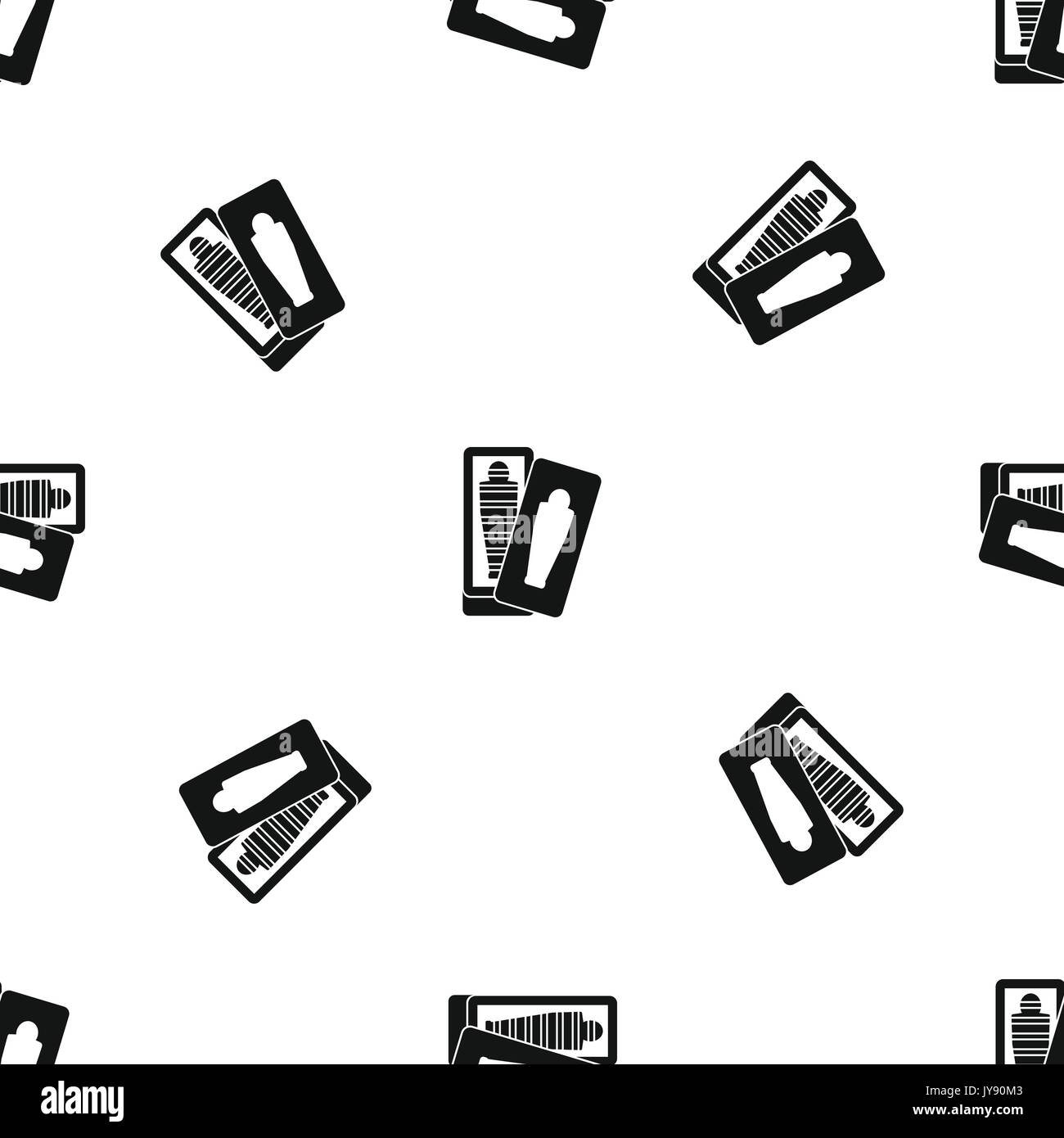 Mumie Sarkophag Muster nahtlose Schwarz Stock Vektor