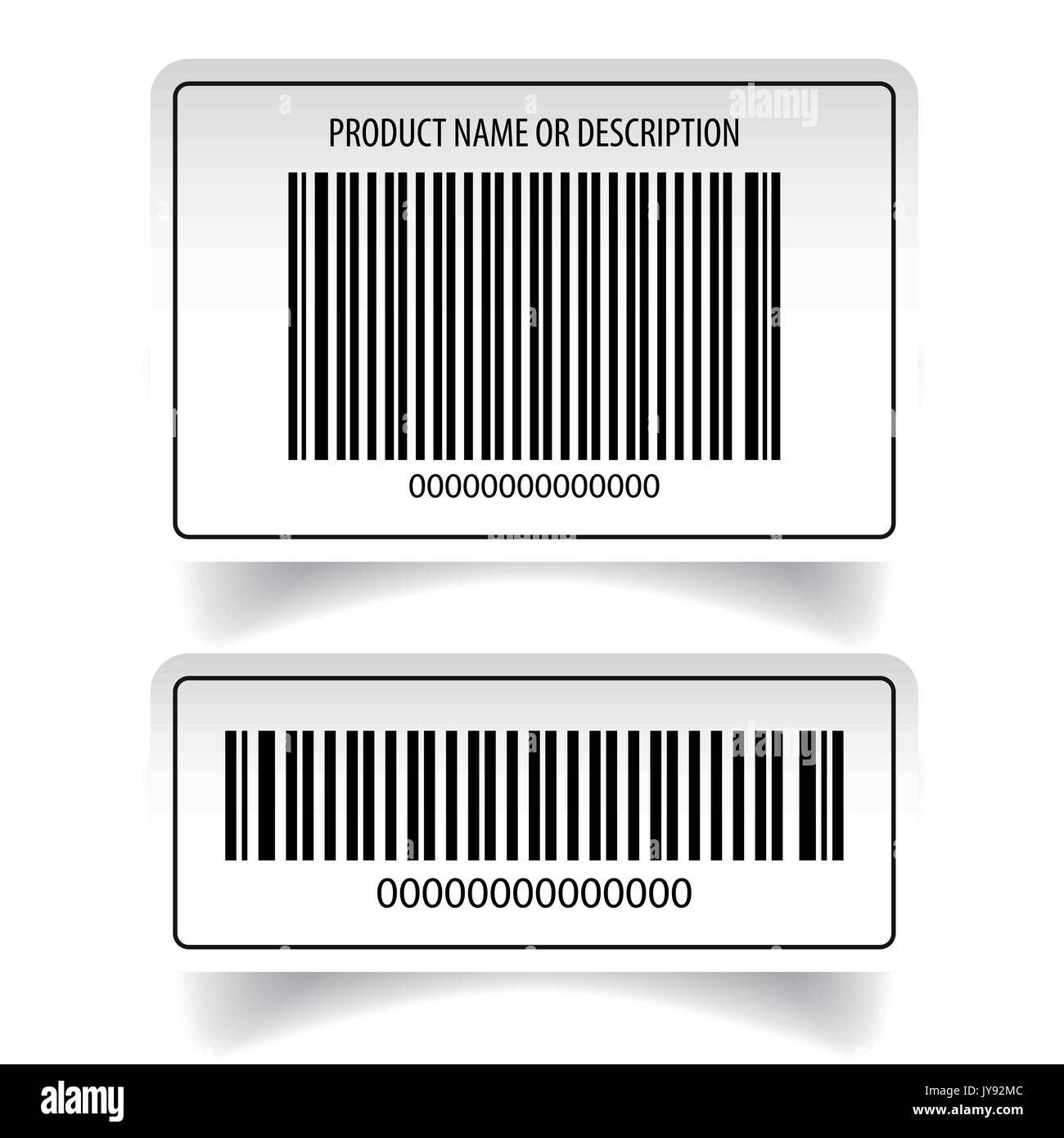 Barcode label Aufkleber Set Vektor Stock Vektor