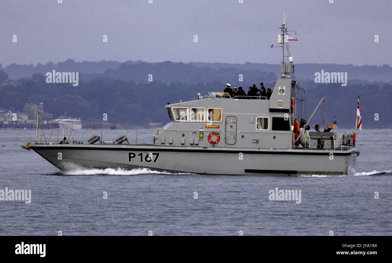 16. AUGUST 2017. PORTSMOUTH, England. TRAINING P2000