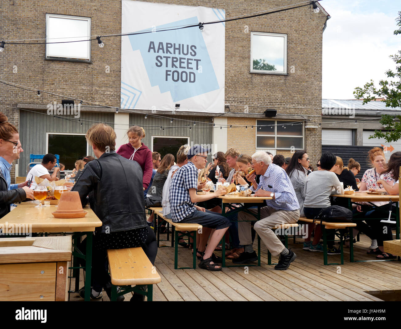 Aarhus Street Food Stockfoto