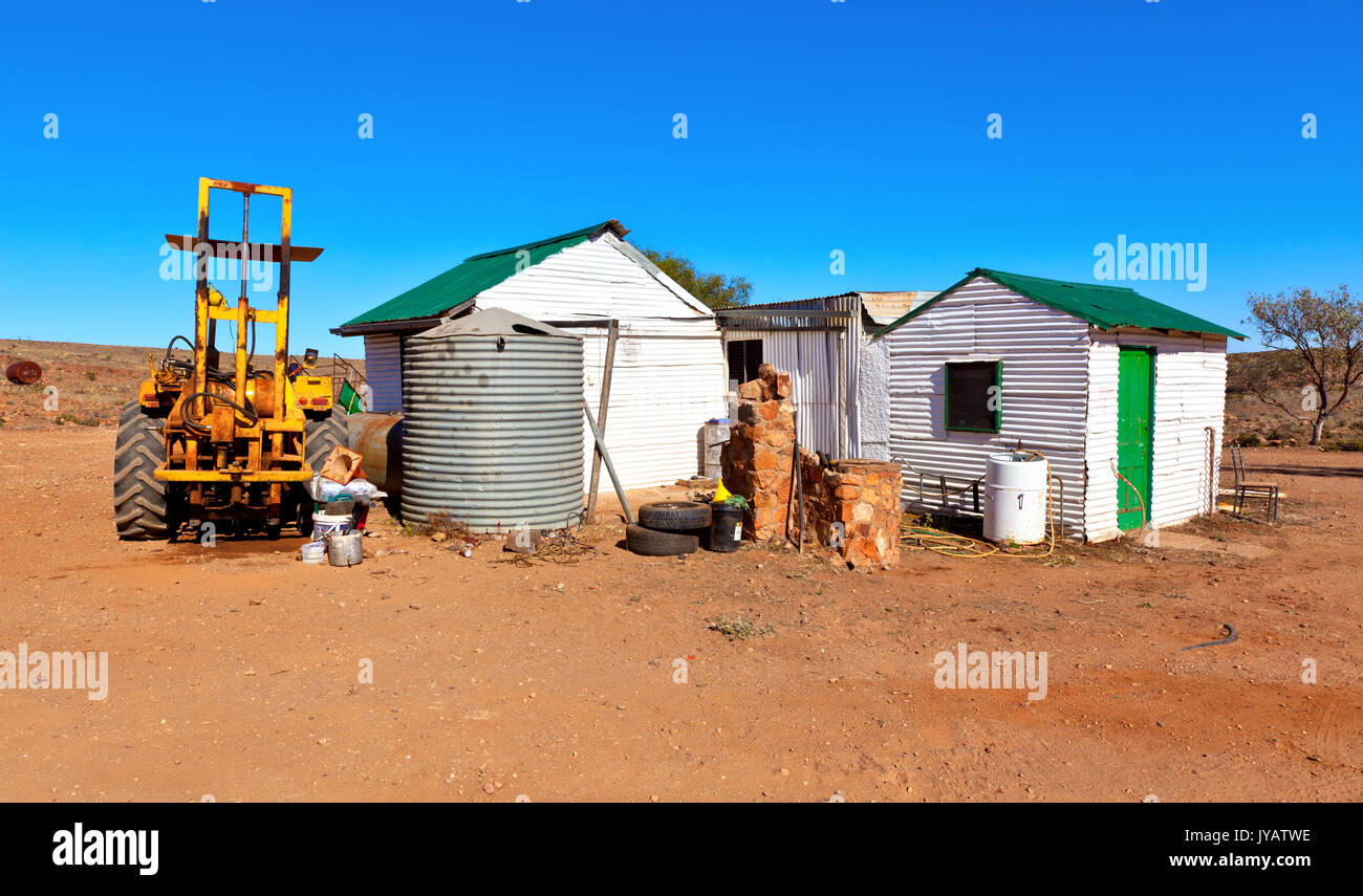 Der historische Tag Traum mir ist ein beliebtes Touristenziel, zwischen Broken Hill und Silverton in New South Wales in Australien gefunden Stockfoto