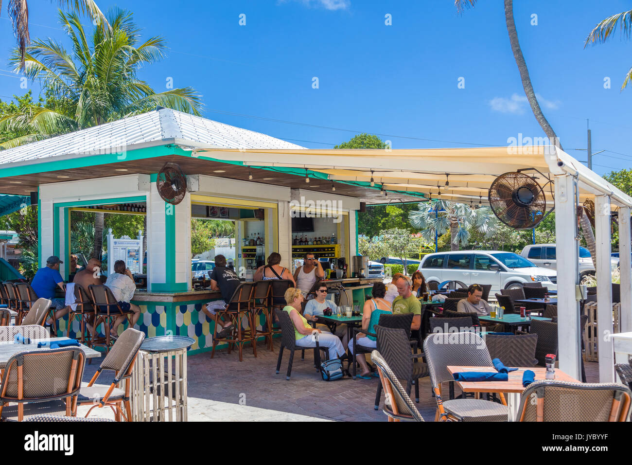Marker 88 Outdoor Bar und Restaurant auf Islamorada, Florida Keys Stockfoto