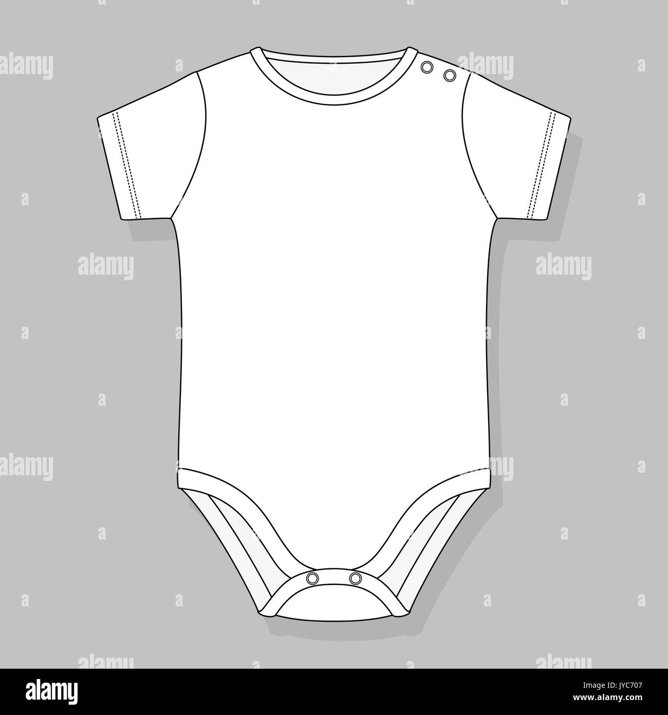 Neugeborenes Baby Body flachbild Skizze Vorlage auf grauem Hintergrund  Stock-Vektorgrafik - Alamy