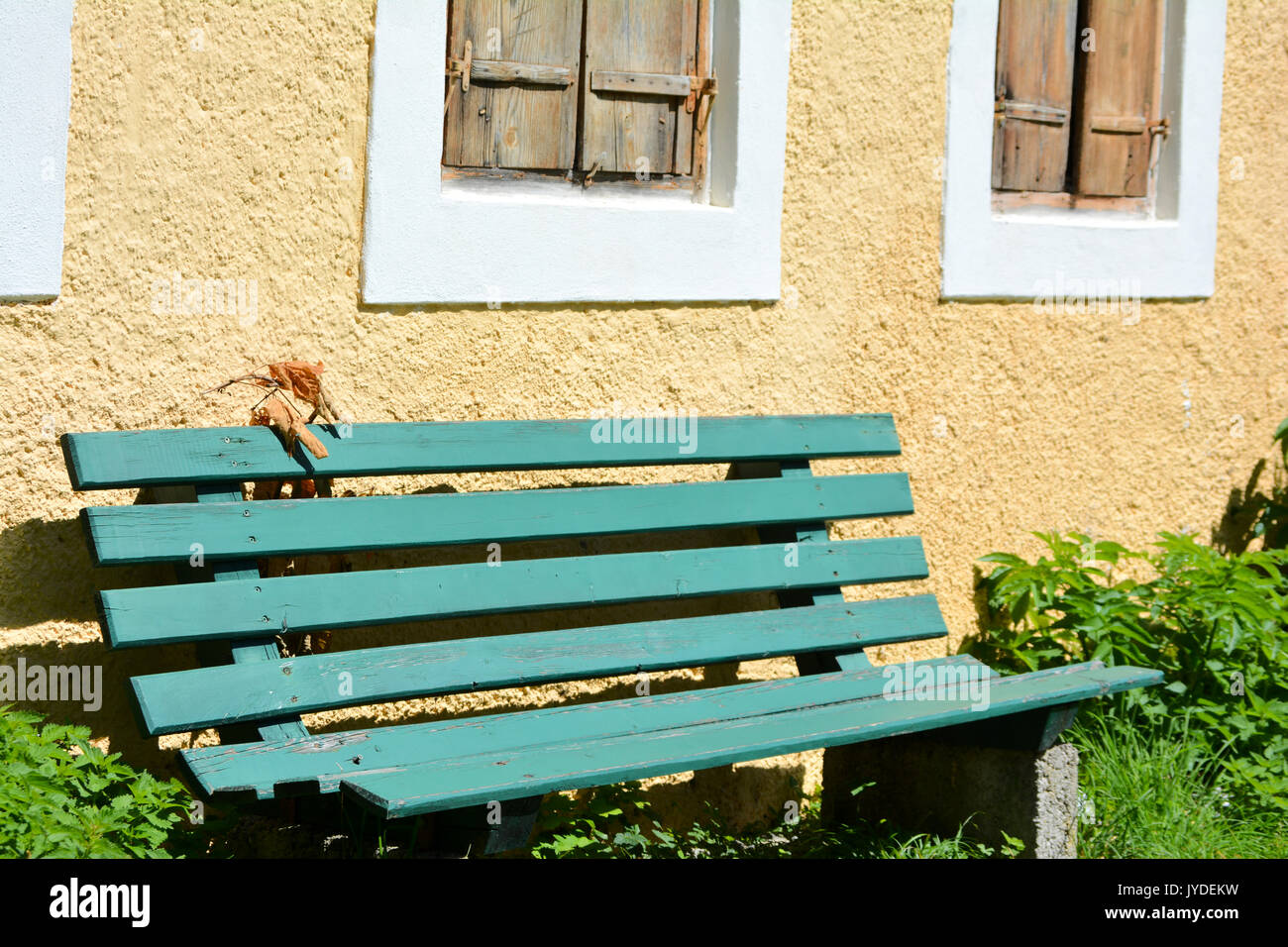 Sitzbank im Freien Stockfoto