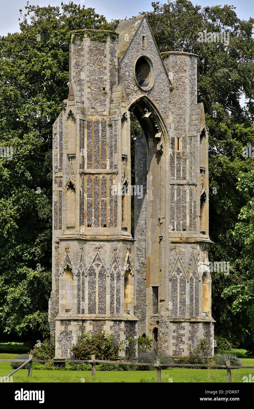 Walsingham Ruinen der Abtei in Norfolk, England Stockfoto