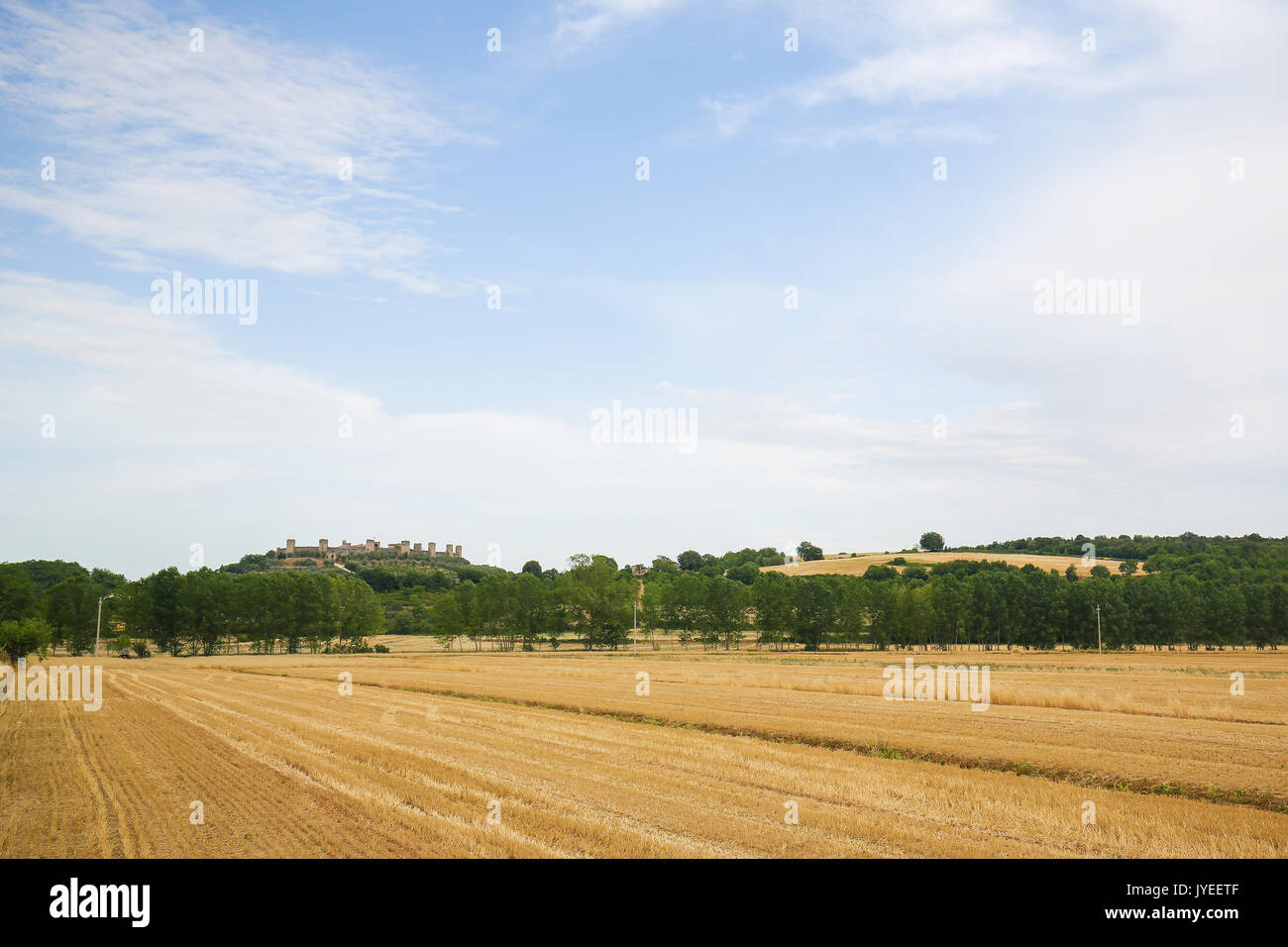 Monteriggioni ist eine Gemeinde in der Provinz Siena in der italienischen Region Toskana. Stockfoto