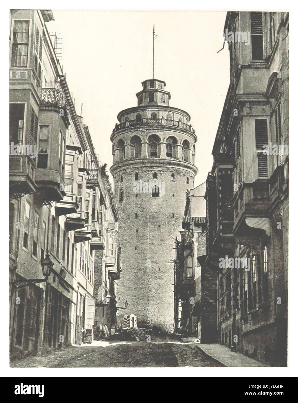 Clement(1895) pg341 den Turm von Galata Stockfoto