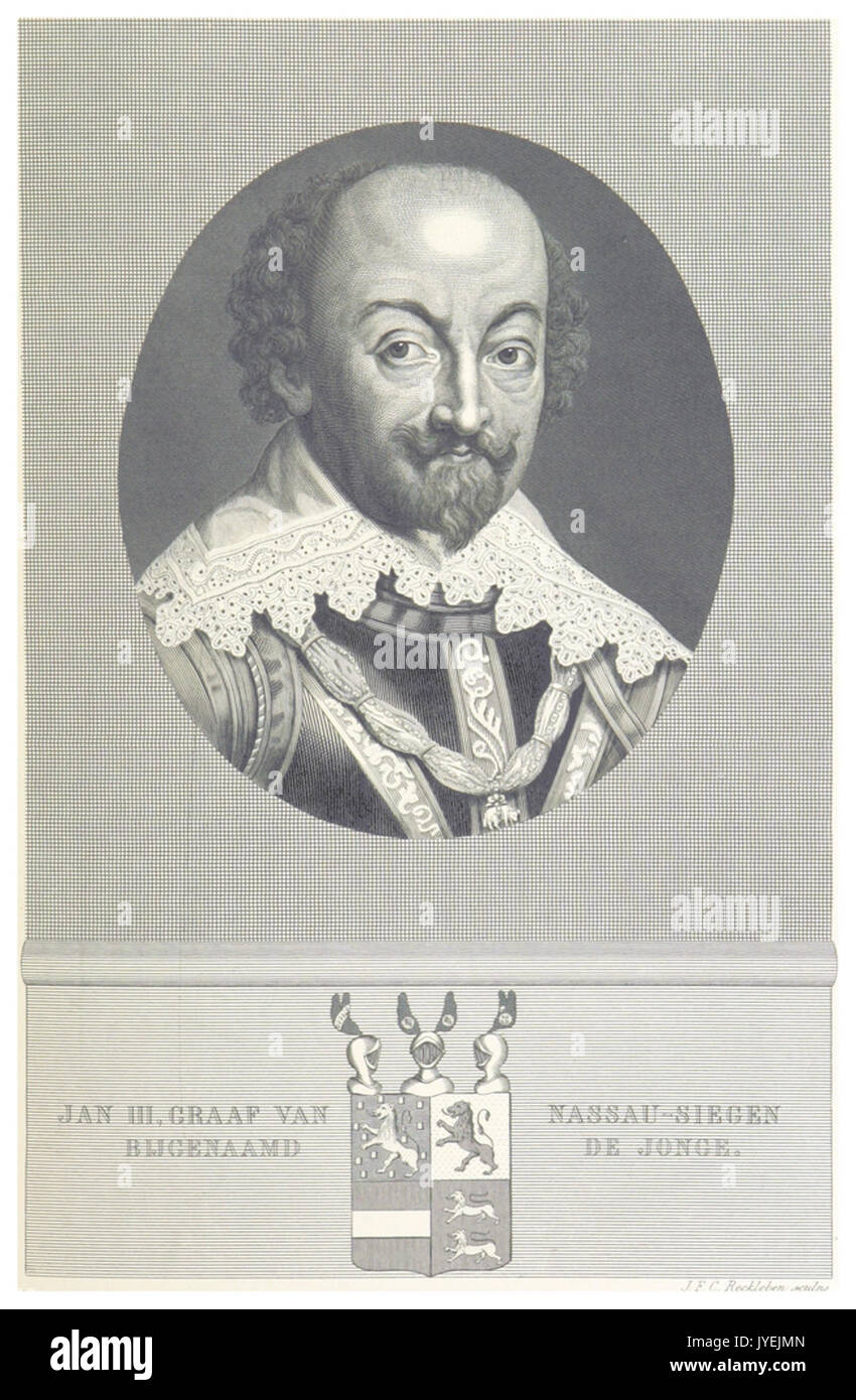 AREND (11) p433 JAN III. GRAAF VAN NASSAU SIEGEN Stockfoto