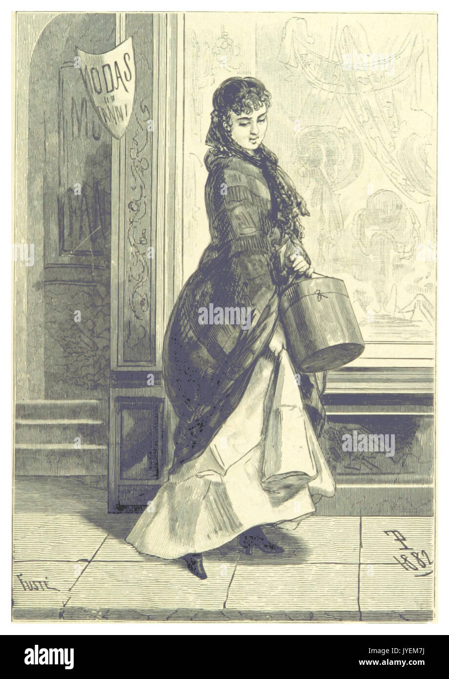 Saez(1886) p463 La Modista Stockfoto