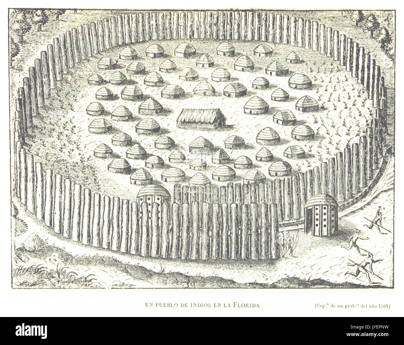 RUIDIAZ(1893) 1,329 UN PUEBLO DE INDIOS Stockfoto
