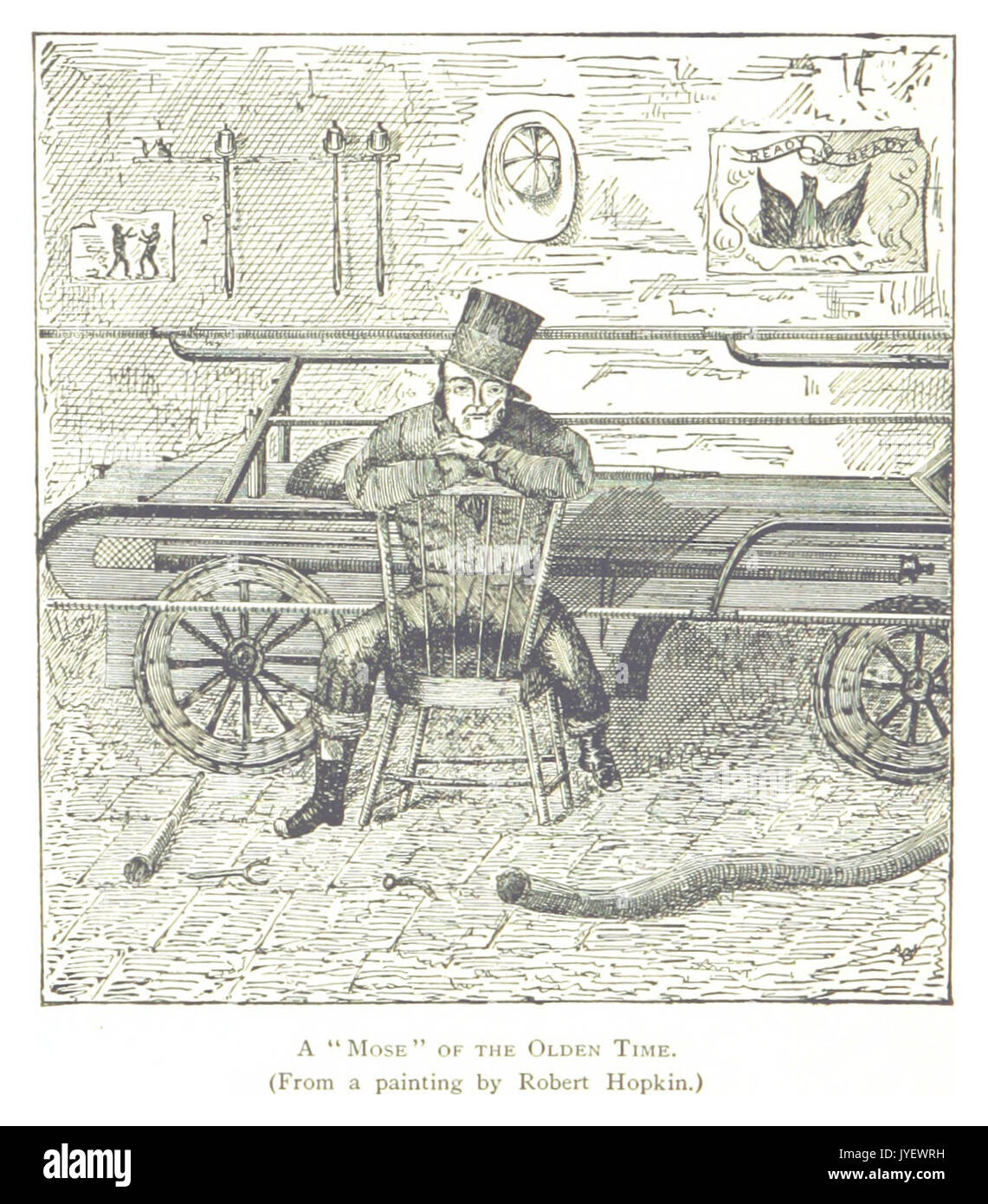 Farmer(1884) Detroit, p560 A "MOSE" von der alten Zeit Stockfoto
