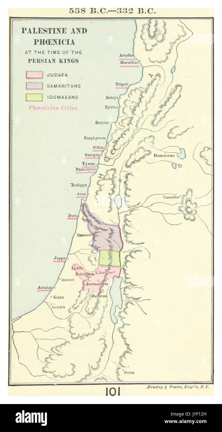 MACCOUN (1899) p131 538 v. Chr. 322 v. Chr. PALÄSTINA UND PHOENICIA IN DER ZEIT DER PERSISCHEN KÖNIGE Stockfoto