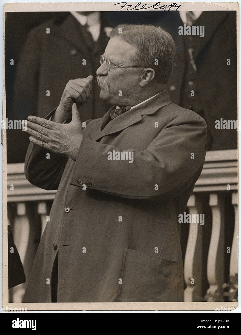 Präsident Theodore Roosevelt, eine Rede Stockfoto