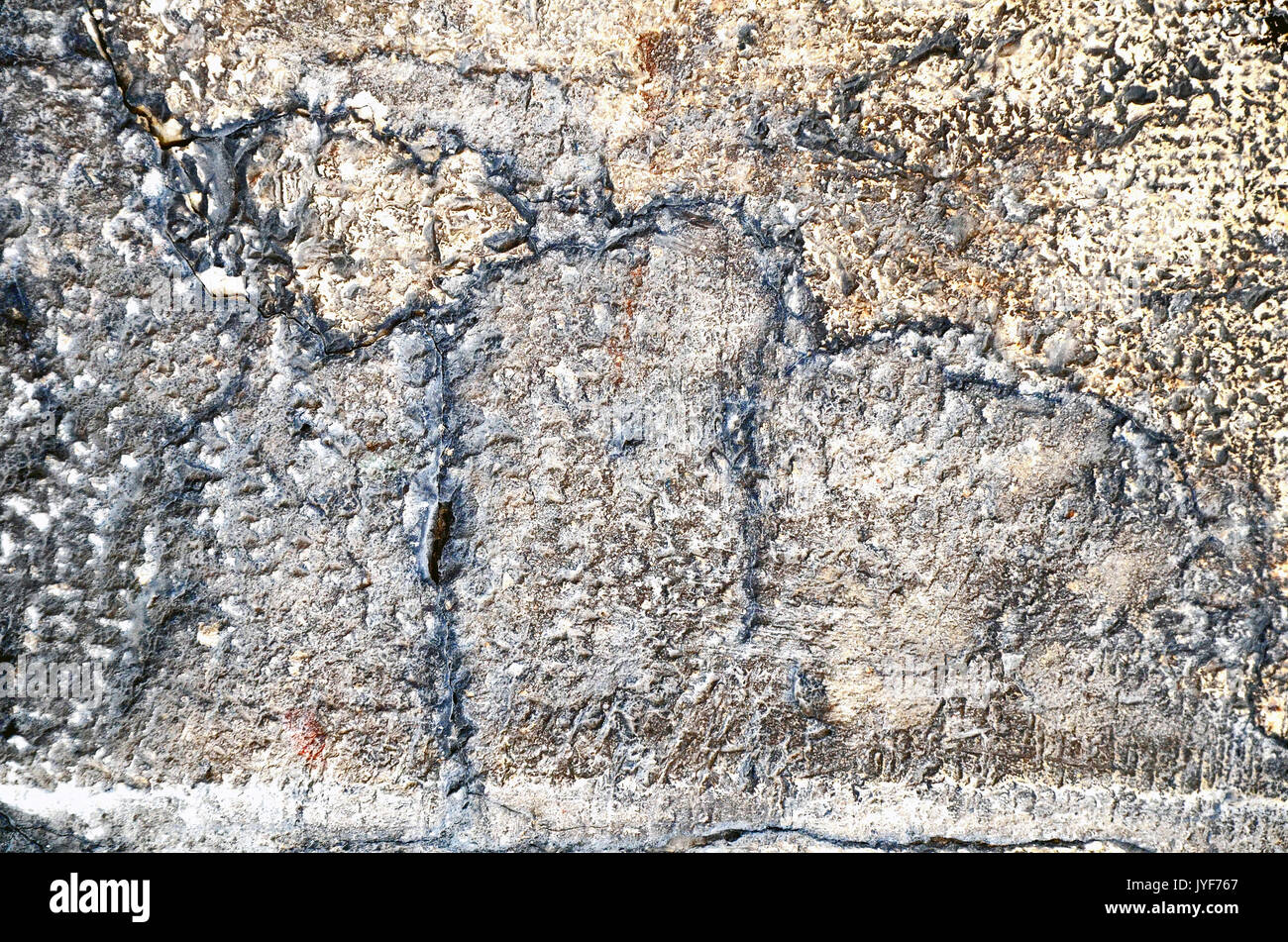 Steinmauer Stockfoto