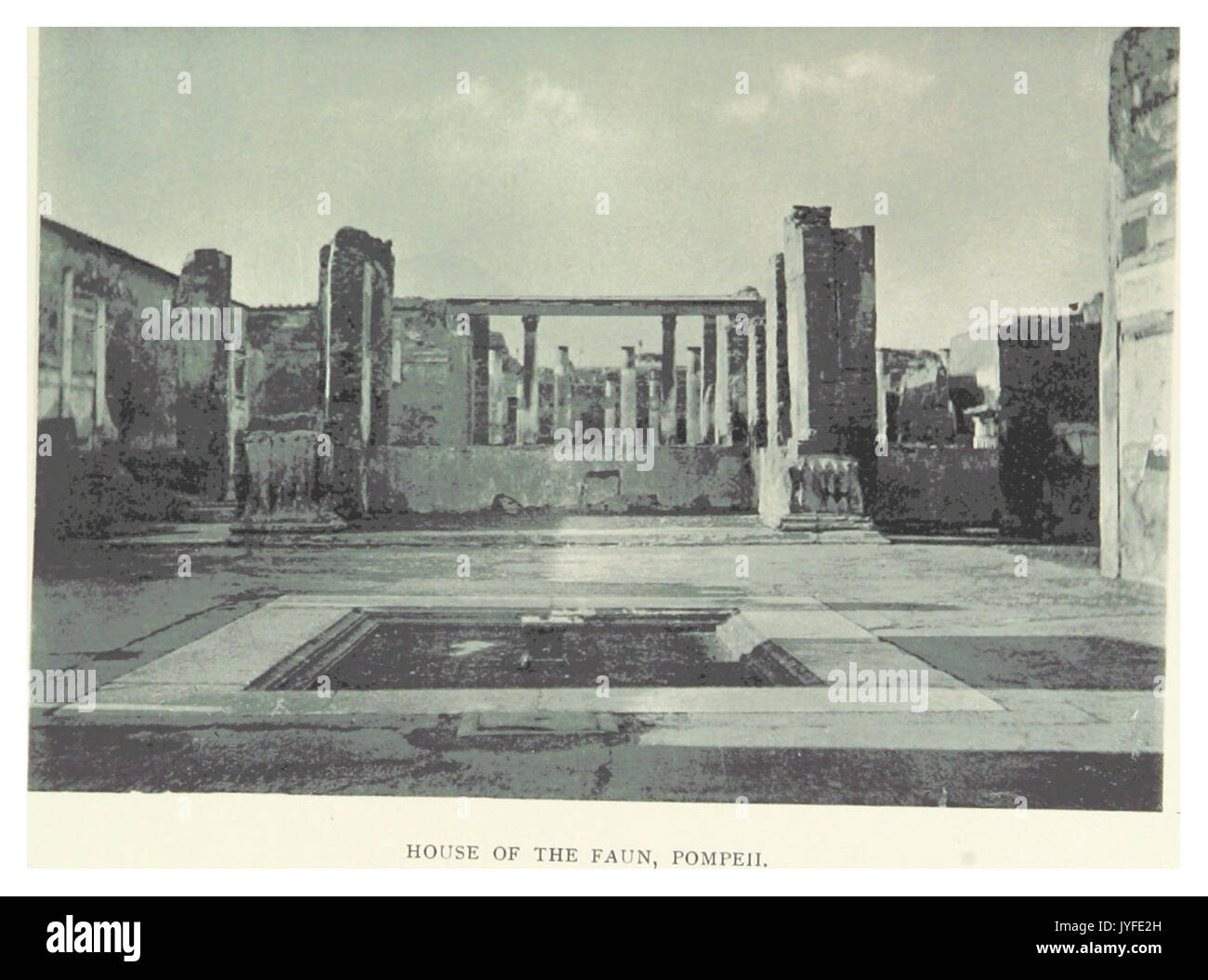 LAMBART(1895) p237 HOUSE OF THE FAUN, Pompeji Stockfoto