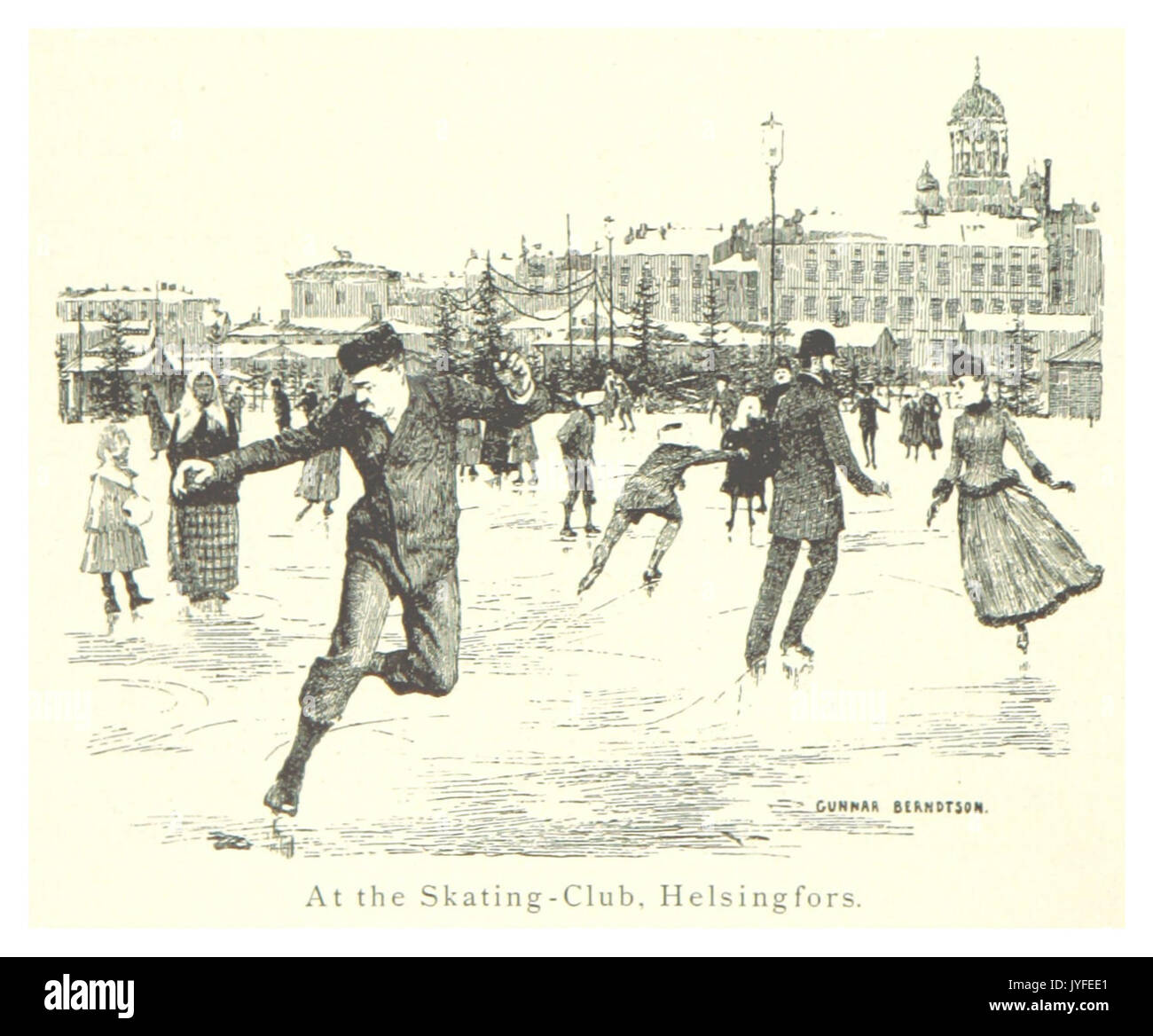 MECHELIN (1894) p116 Am Scating Club Stockfoto