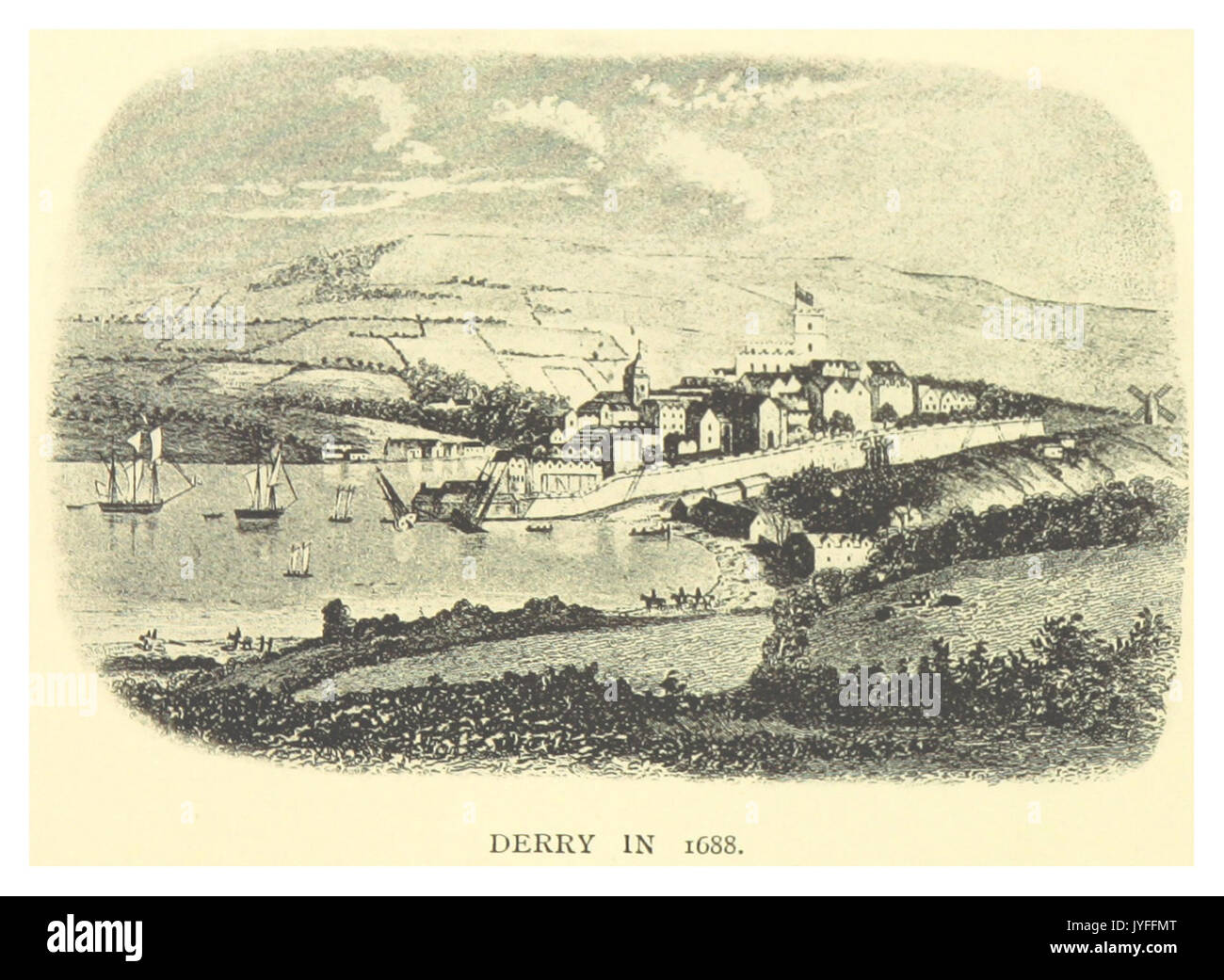 Walker(1893) p135 DERRY IN 1688 Stockfoto