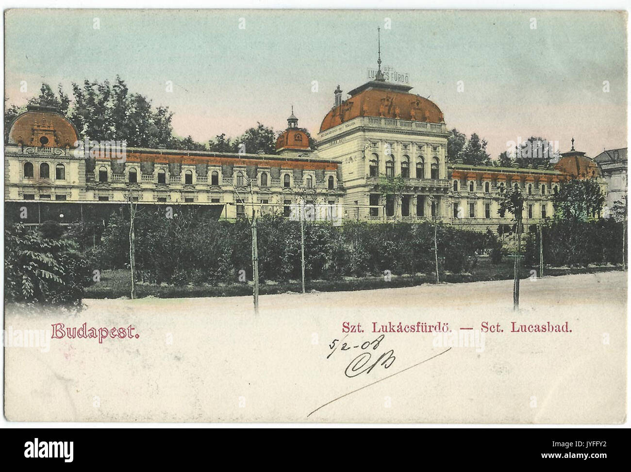 19080205 Budapest sct lucasbad Stockfoto