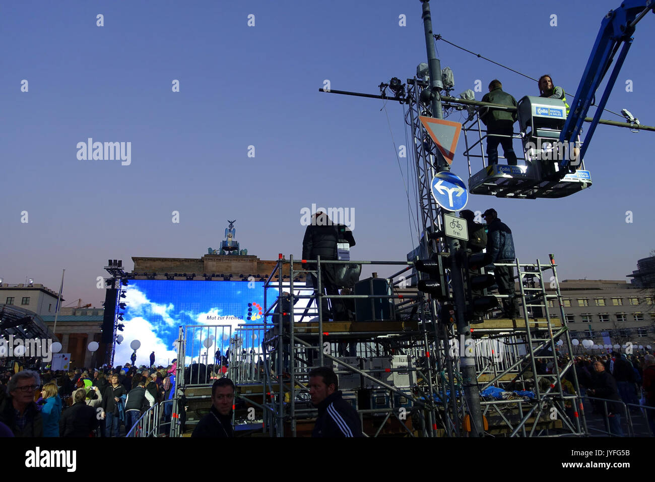25. Jahrestag des Falls der Berliner Mauer DSC 09727 Stockfoto
