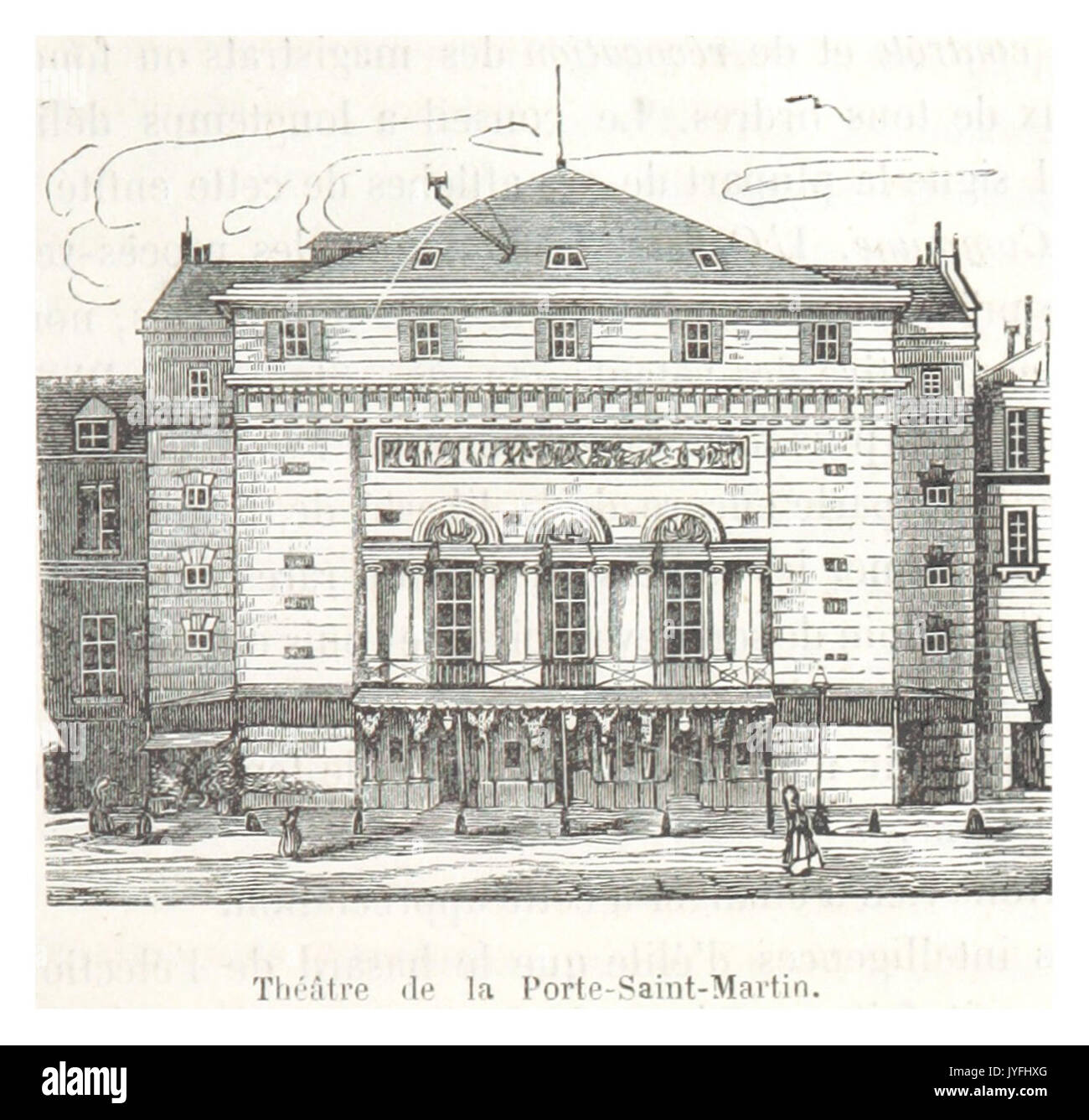 ROUQUETTE (1871) p225 Theatre de la Porte Saint Martin Stockfoto