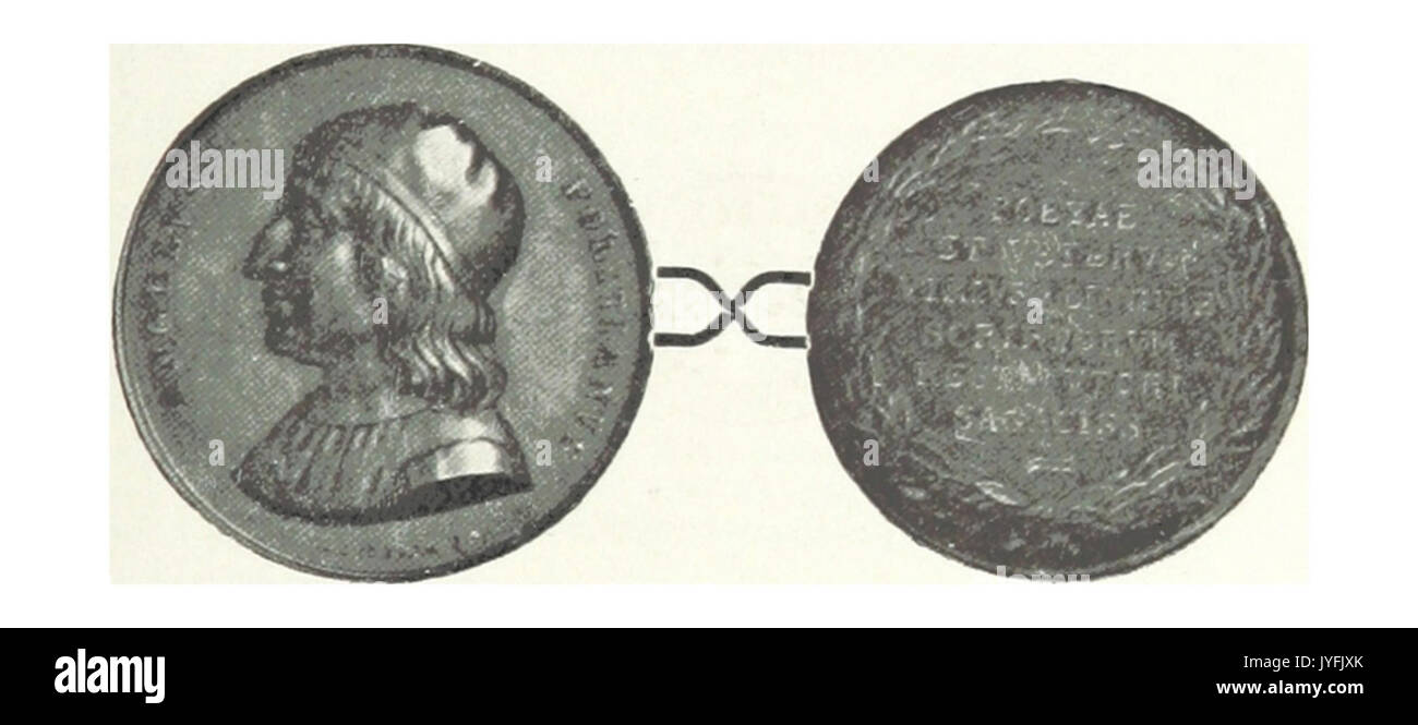 LUNGO (1897) p 075.6 Medaille von Angelo Poliziano Stockfoto