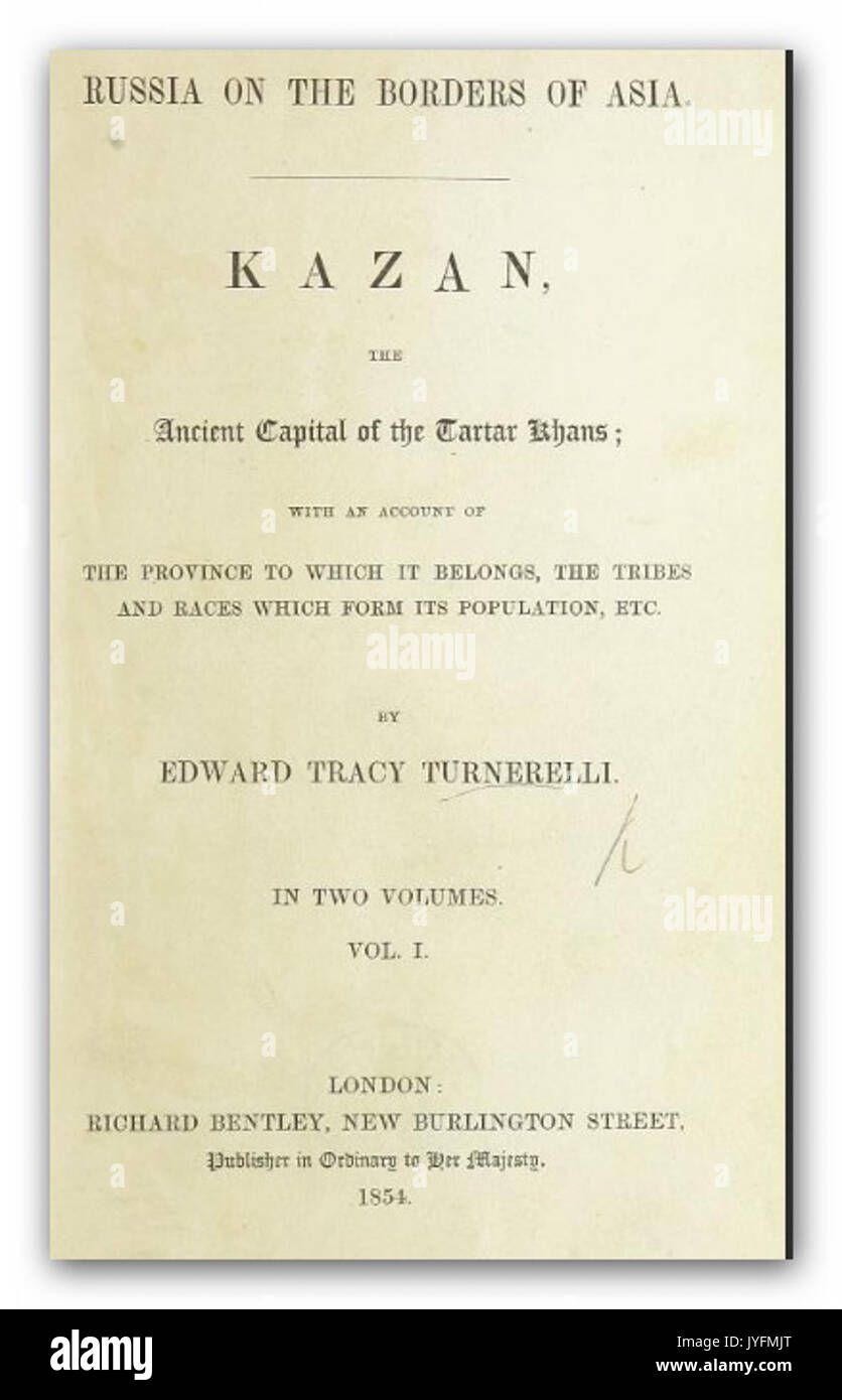 TURNERELLI(1854) Kazan (Vol1) Stockfoto