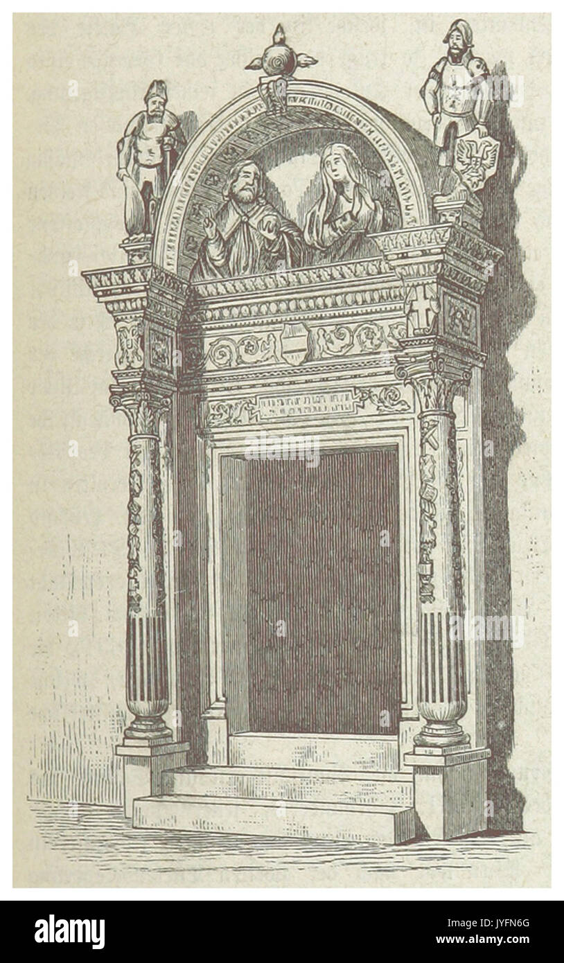 WEISS (1872) p579 Portal der Salvatorkapelle Stockfoto