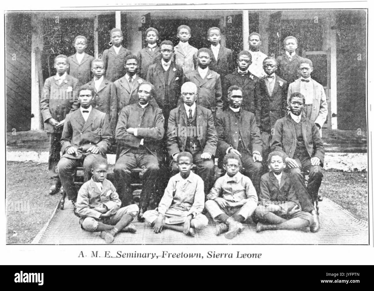 Hören (1910) 03 A.M.E. Seminar, Freetown, Sierra Leone Stockfoto