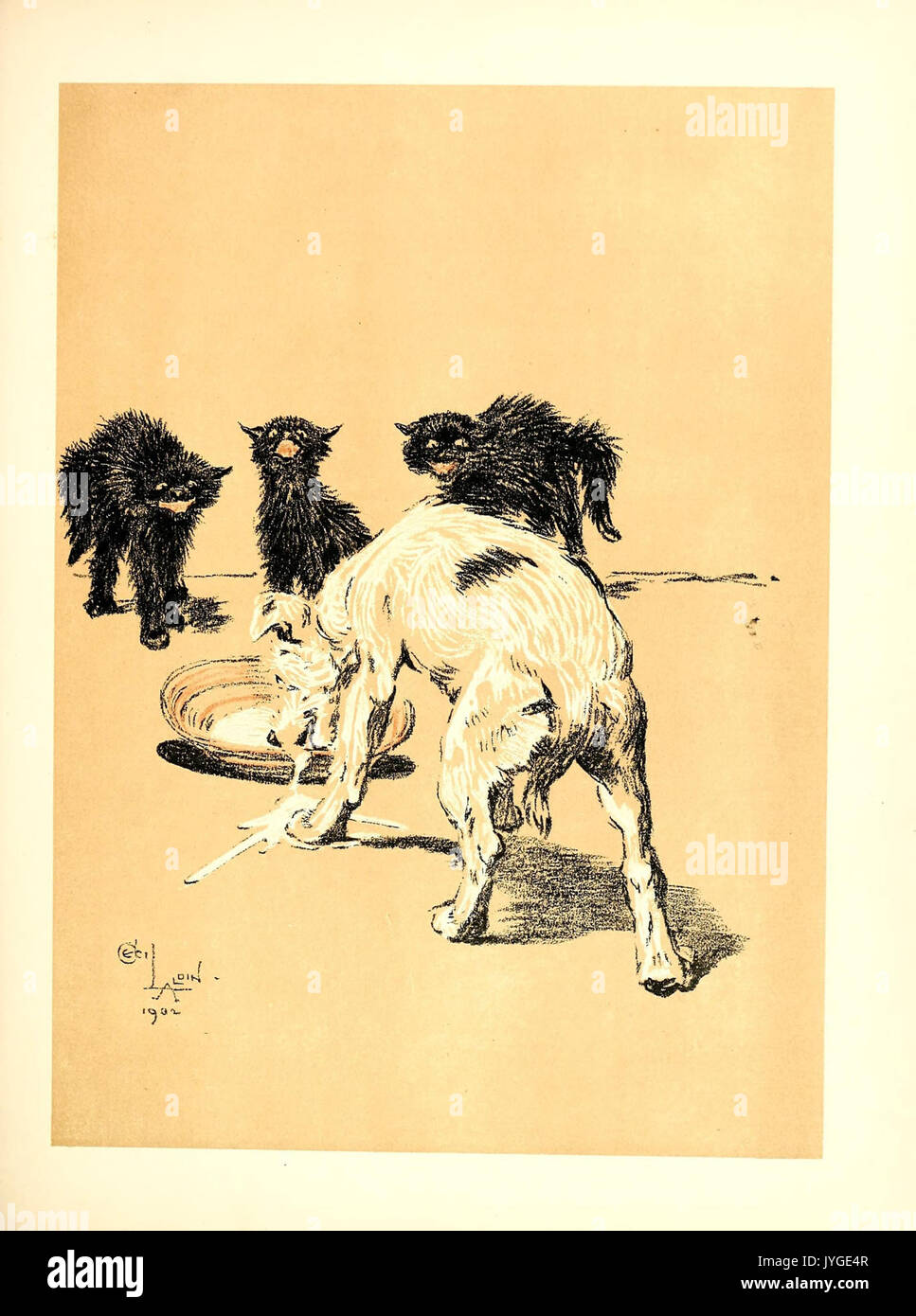 Ein Hund Tag; oder, Der Engel im Haus (Platte 3) (7637022004) Stockfoto