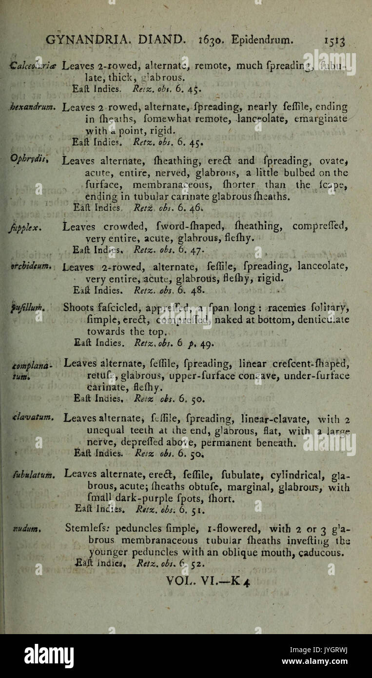 Ein allgemeines System der Natur, durch die drei großen Reiche der Tiere, Gemüse und Mineralien, systematisch in die verschiedenen Klassen, Bestellungen, Gattungen, Arten und Sorten, mit ihren BHL 41322859 Stockfoto