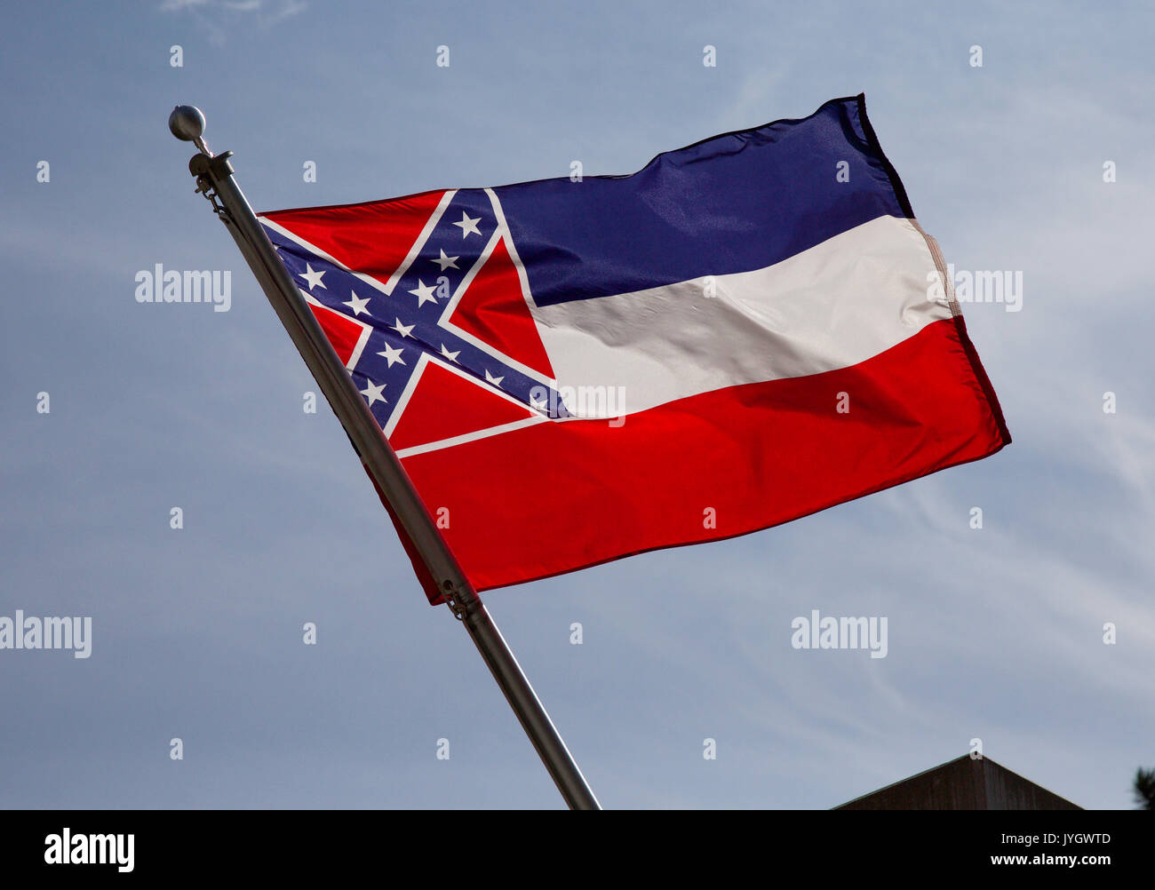 Staatsflagge von Mississippi Stockfoto