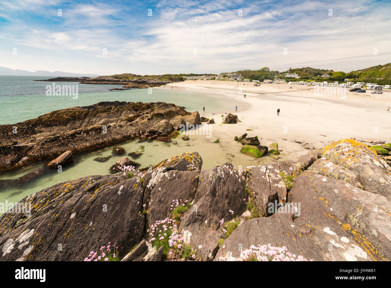 Glenbeg Strand am Ring of Kerry. Brackaharagh, Co.Kerry, Munster, Irland, Europa Stockfoto