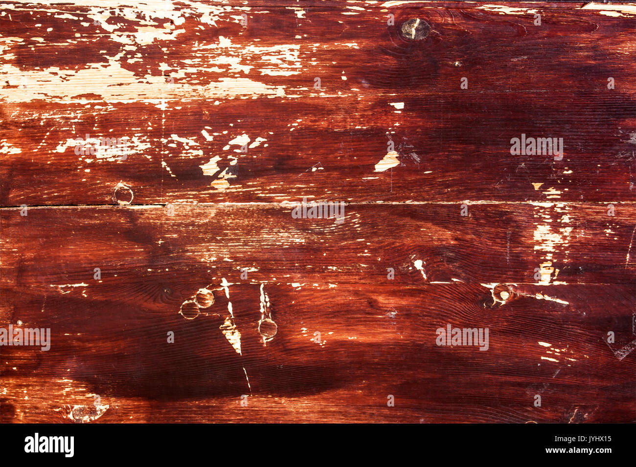 Alte rot lackierten Holz- Textur oder Hintergrund Stockfoto