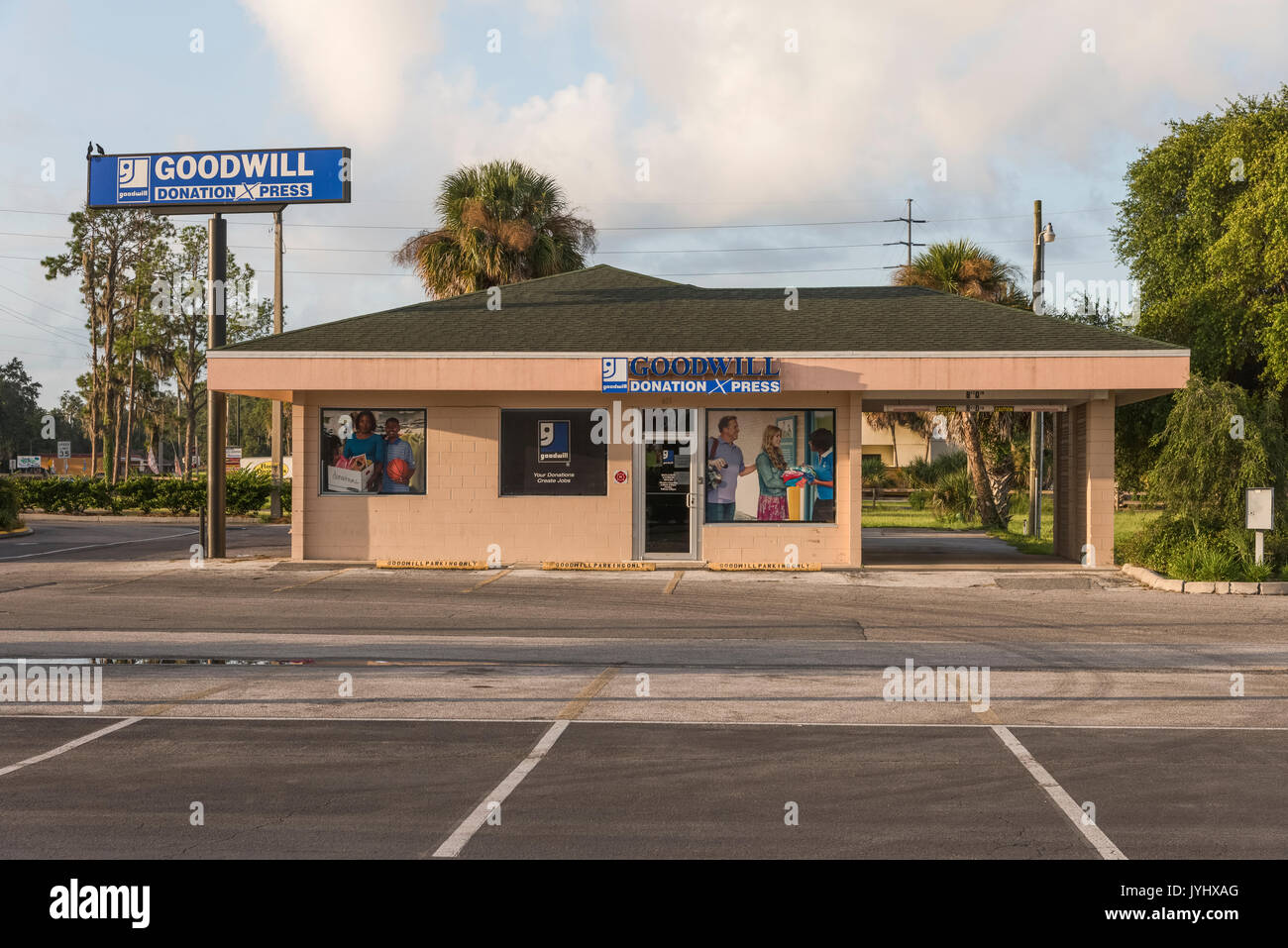 GoodWill Store Drop off Center Leesburg, Florida Stockfoto