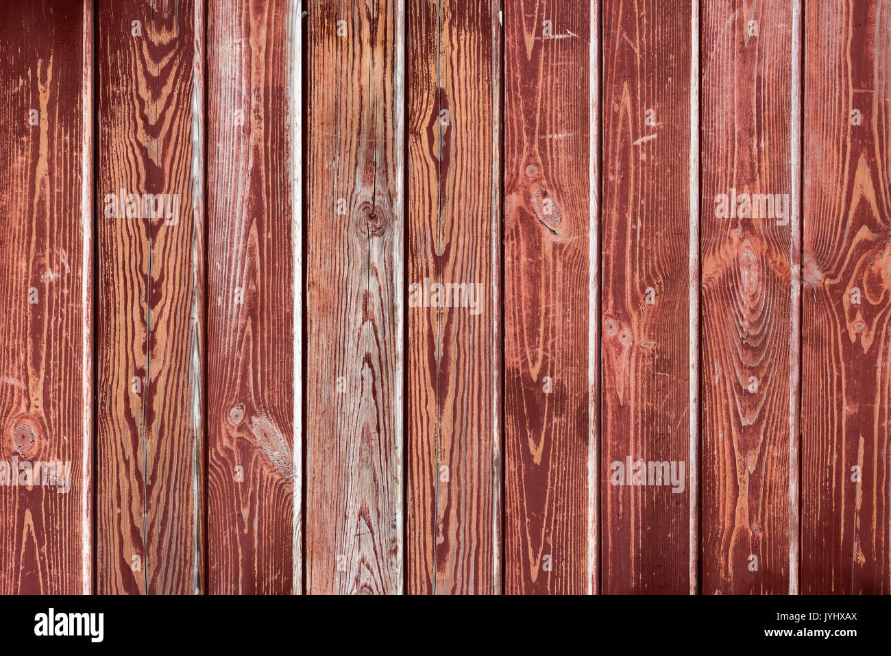 Alte rot lackierten Holz- Textur oder Hintergrund Stockfoto