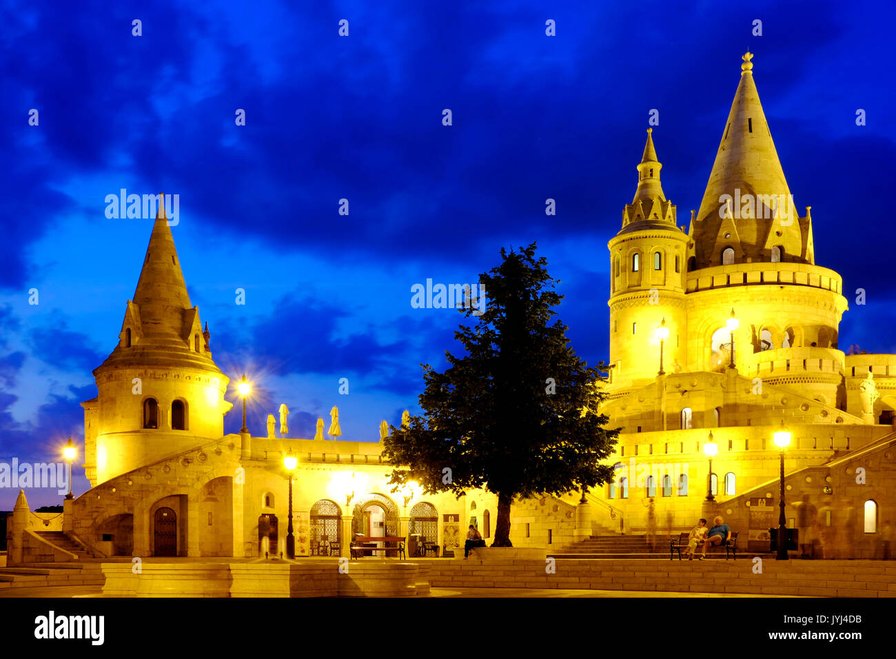 Fischerbastei, Budapest, Ungarn Stockfoto