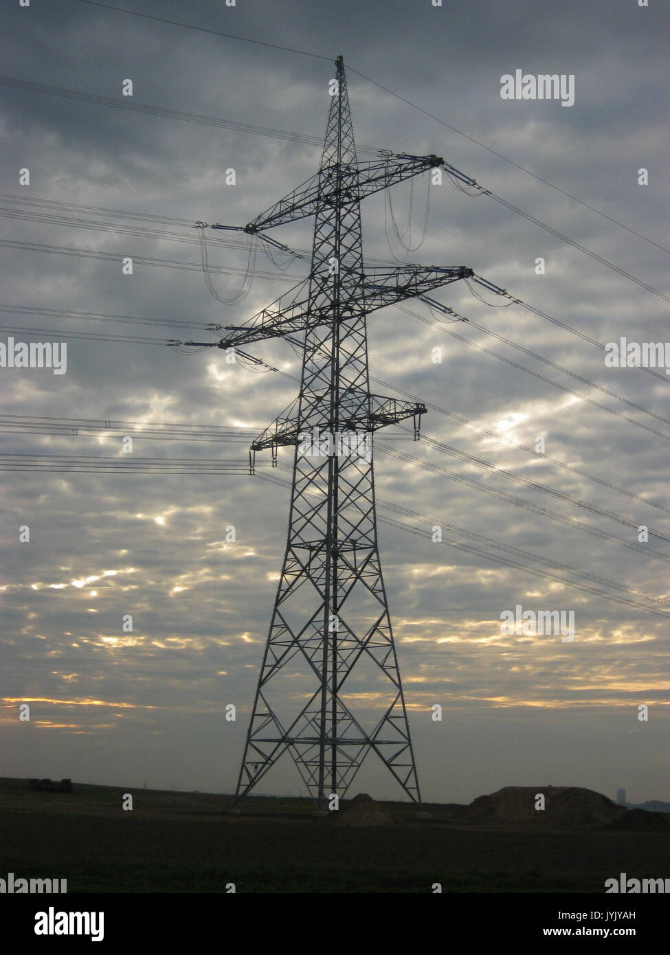 380-kV-elementmarkierungen 04102013 Stockfoto