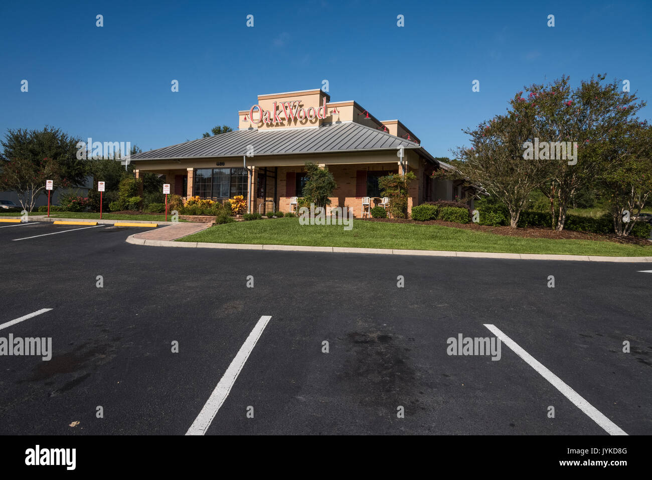 Oakwood Räucherei Grill Lady Lake Florida Stockfoto