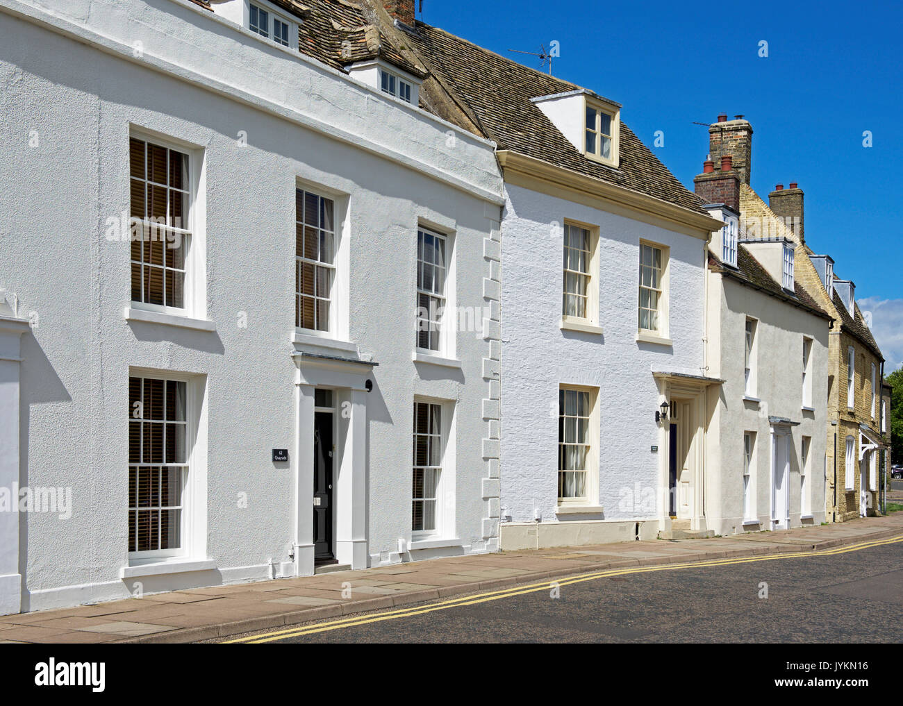Häuser in Ely, Cambridgeshire, England, Großbritannien Stockfoto