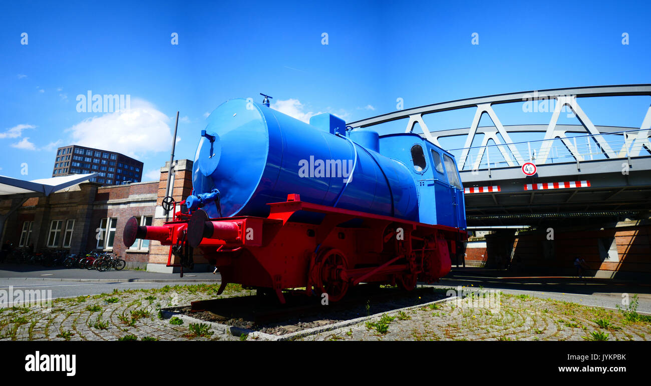 Deutschland Hamburg Barmbek nostalgischen Zug Lokomotive Stockfoto