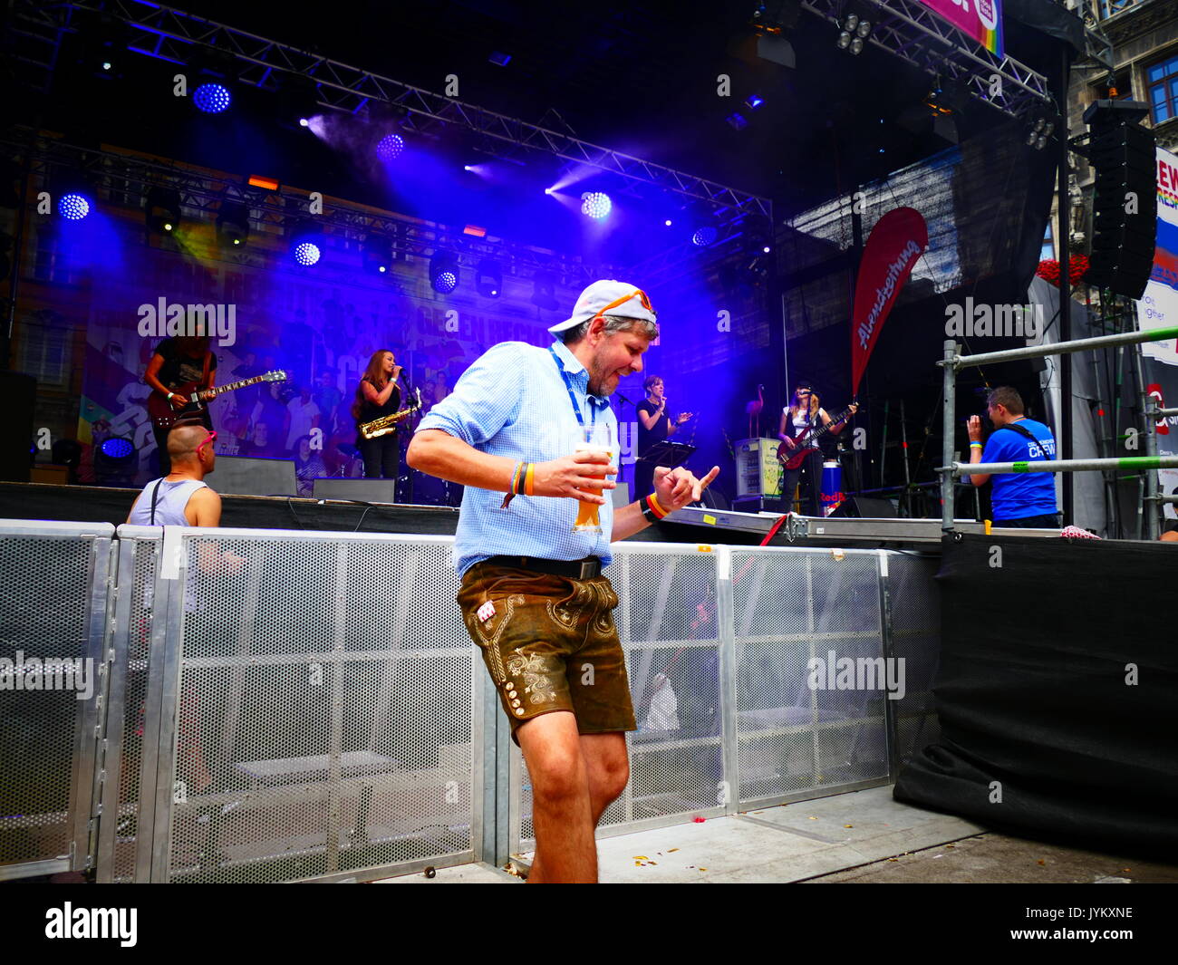 Deutschland deutsche Münchener CSD Christopher Street Day Ehe für Alle party Konzert Feier Stockfoto