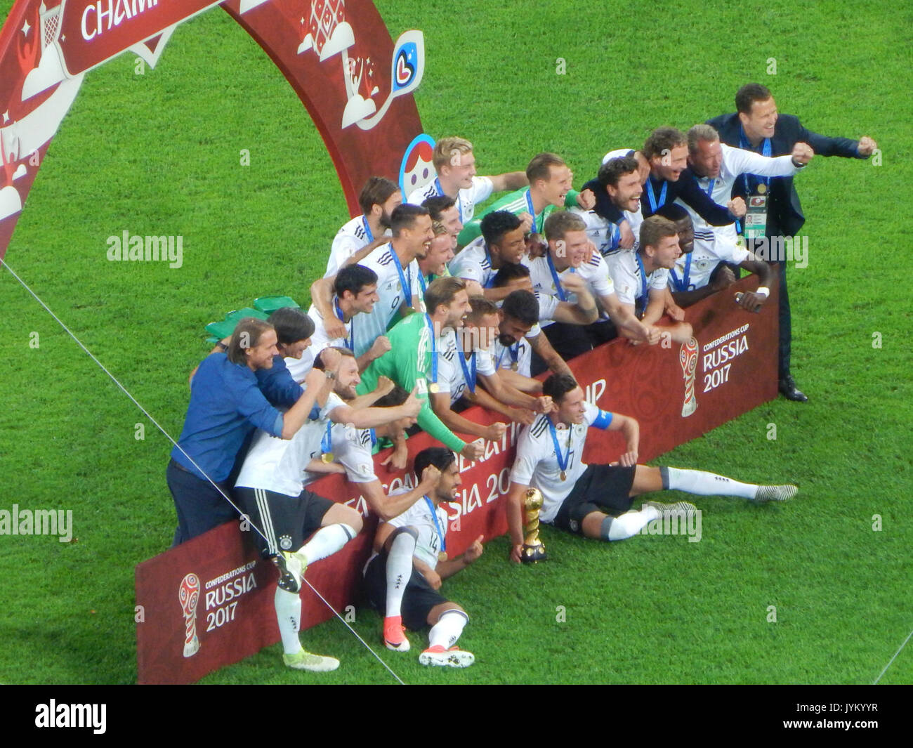 2017 Confederations Cup Deutschland gewinnt den Cup Stockfoto