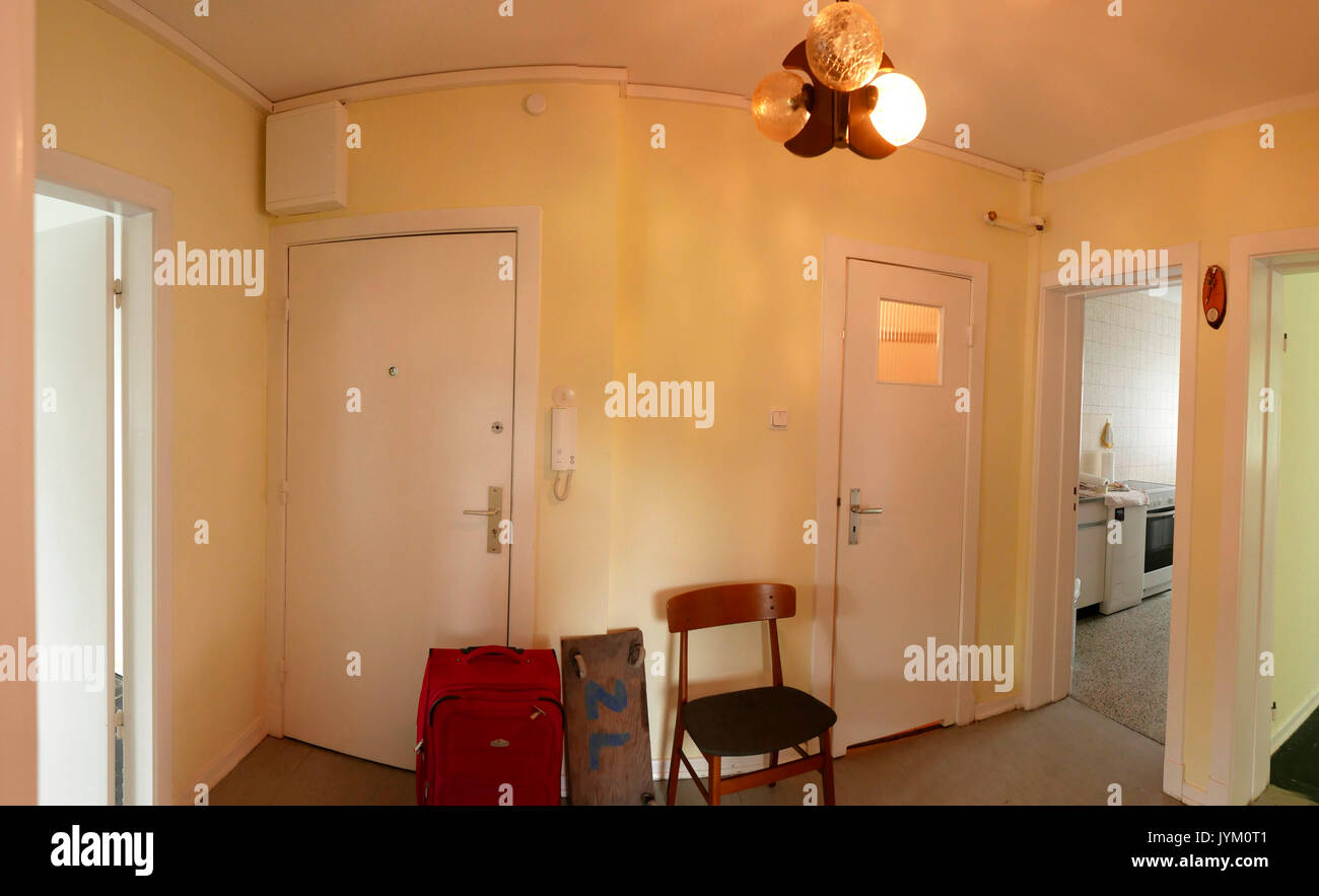 Eine leere Deutsche Wohnung home, erschwingliche Wohnung wird seltener und seltener. Stockfoto